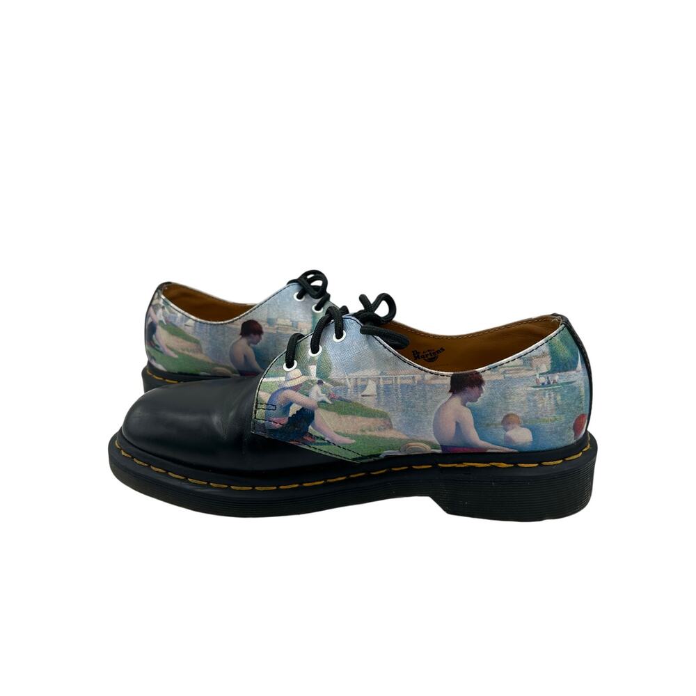 RARE Dr. Martens 1461 The National Gallery Collab Oxford Georges Seurat WMN SZ 9 - Picture 5 of 11